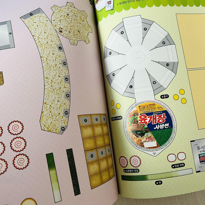 本物そっくり 韓国お菓子 ラーメン ペーパークラフト My Blue Warehouse