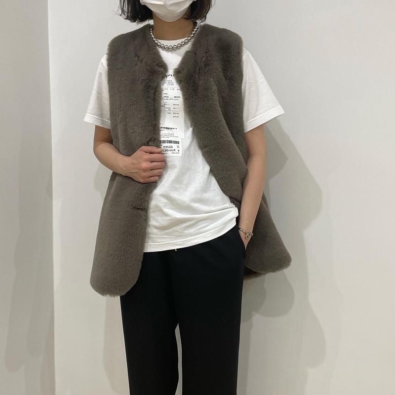エコファーリバーシブルファーベスト(モカ) | myinemy's STORE 買付価格 MASU リバーシブルファーベスト ベスト/ジレ