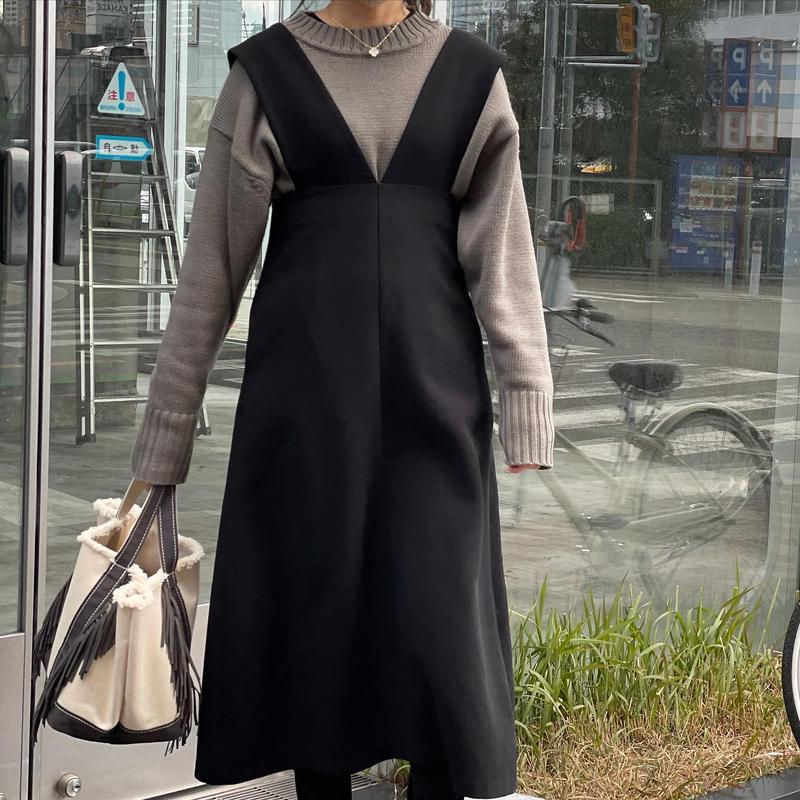Vサスペンダーaラインロングワンピース Myinemy S Store