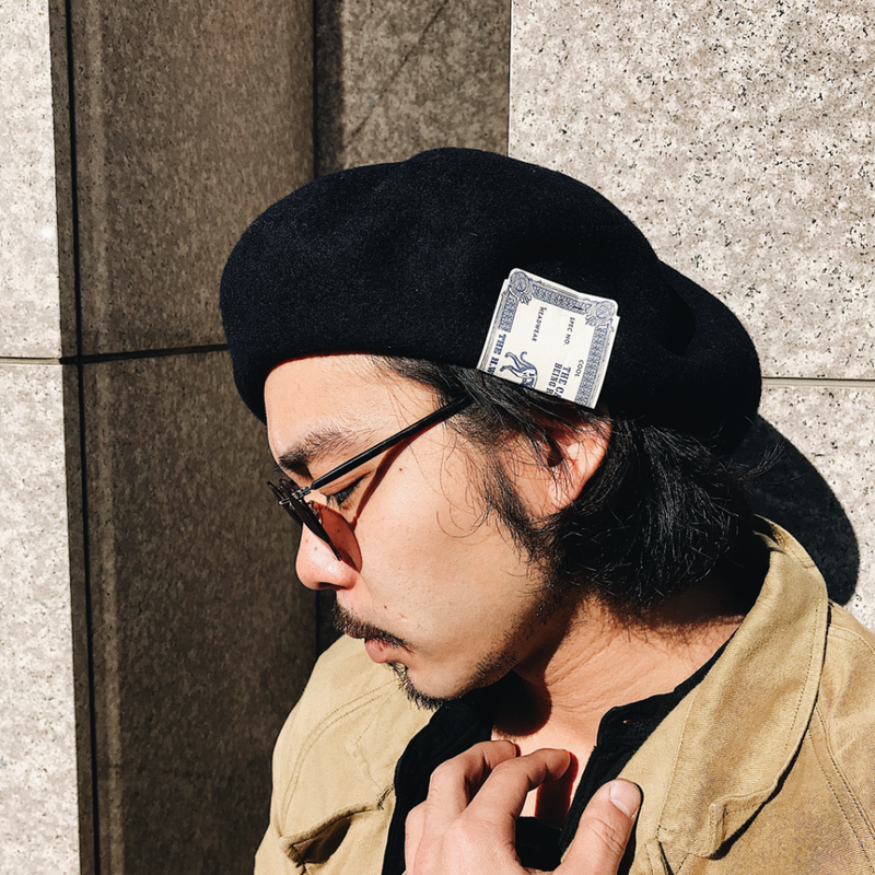 テテ 着用 ベレー帽 帽子 dynamite ② DYNAMITE テテ ベレー帽 H.W.