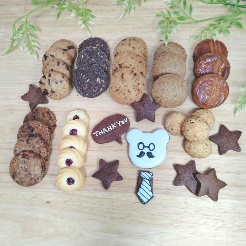 父の日 パパクマのクッキー缶 ミルティアクッキー
