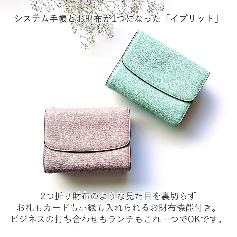 ブレイリオ システム手帳 財布 モルビド M5サイズ イブリット 11mm Morbido