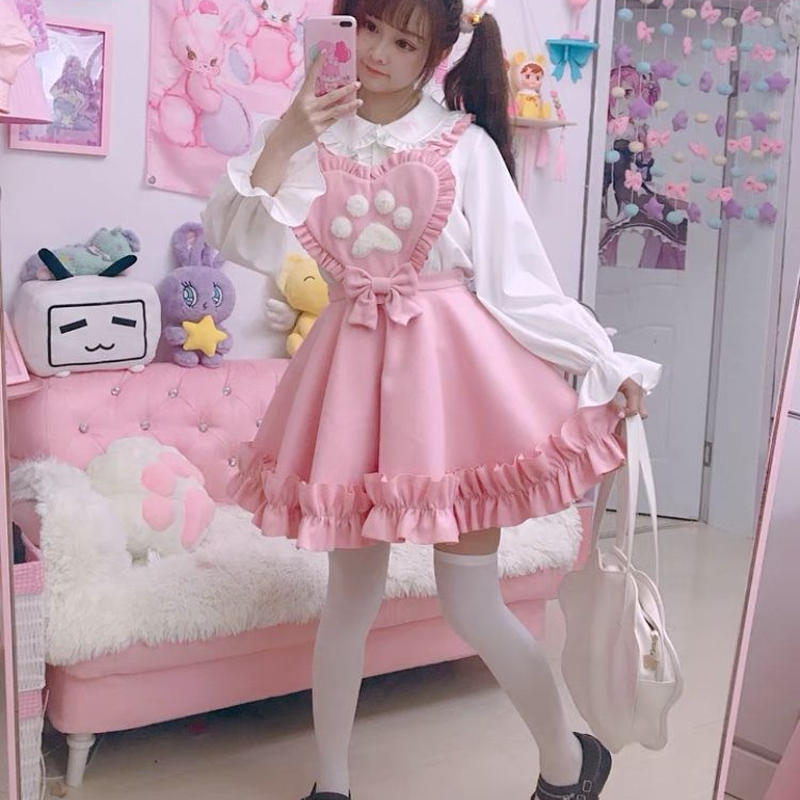 ぷにふわ肉球ワンピース M はれあめ