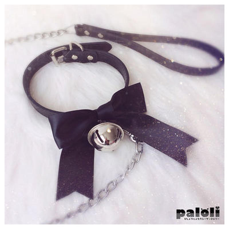 リード付き おさんぽ鈴リボンチョーカー はれあめ