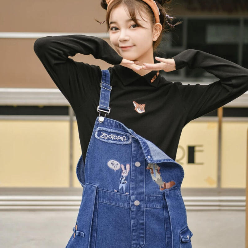 森女部落 ディズニー公認 ズートピアサロペット M はれあめ