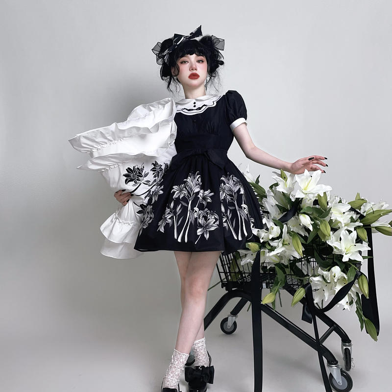 ご予約 ご予約限定価格 Catcocoon アンティークリリーワンピース はれあめ