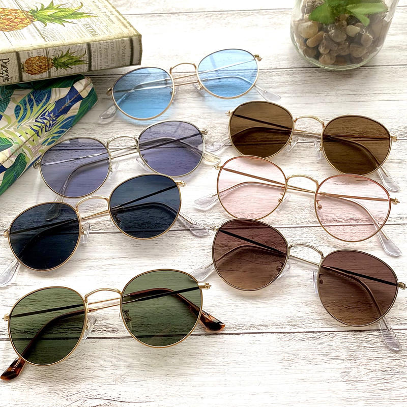 ラウンドメタルサングラス 7colors Ty3536 Men S Lady S サン