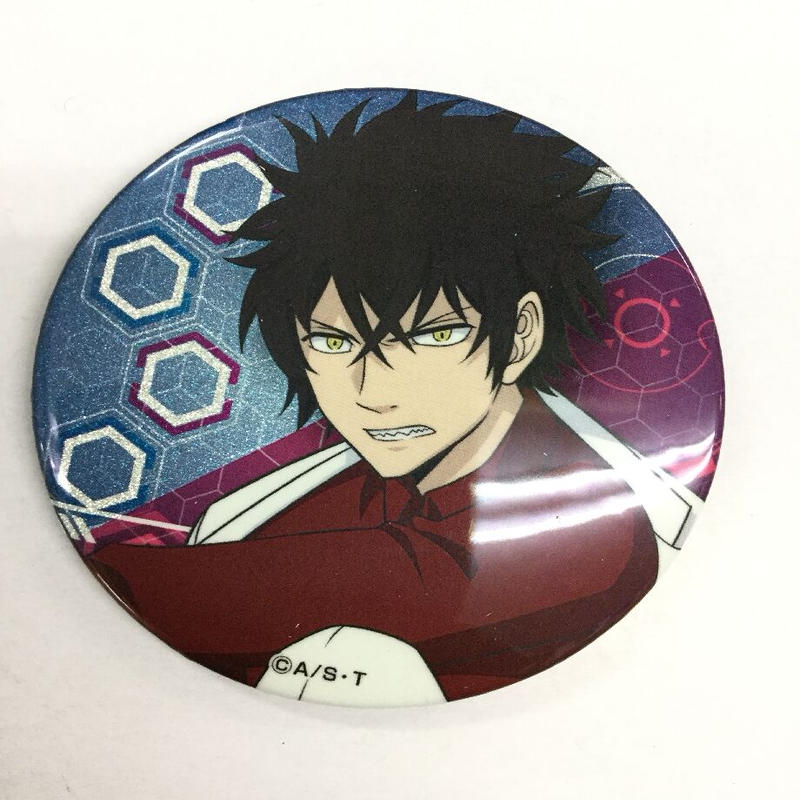 傷み有り ワールドトリガー 影浦雅人 グリッター缶バッジ スーツ K Booksなんば壱番館