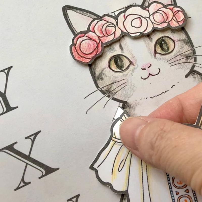 飾れる着せ替え塗り絵用 着せ替えシート アールヌーボーver おうち時間応援キャンペーン