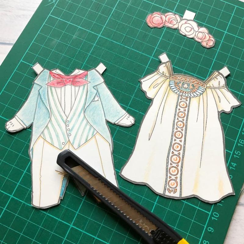 飾れる着せ替え塗り絵用 着せ替えシート アールヌーボーver おうち時間応援キャンペーン