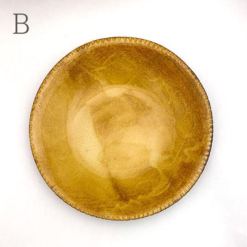 山田洋次　皿　直径約20cm レア 山田洋次 軟陶 皿 20cm イエロー