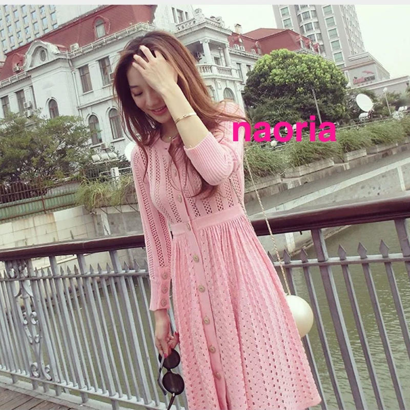 即納 かぎ編みワンピース Naoria