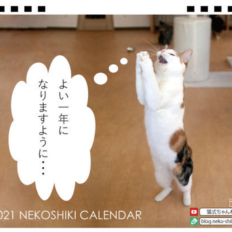 予約販売 猫式 21年 卓上カレンダー Tc 猫式 ファンサイト