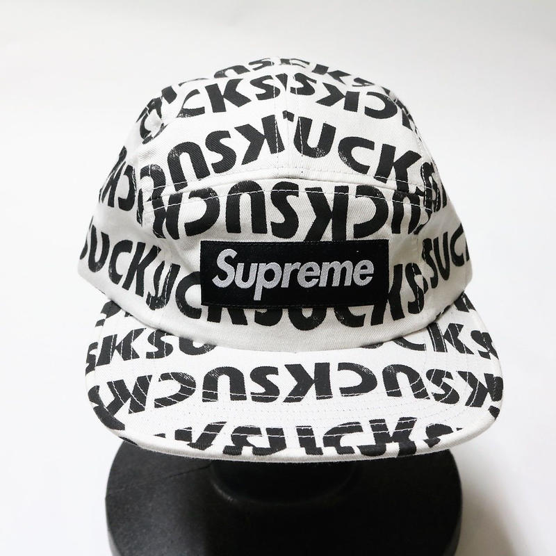 Supreme 2017ss Suck Camp Cap White Neo Tribe