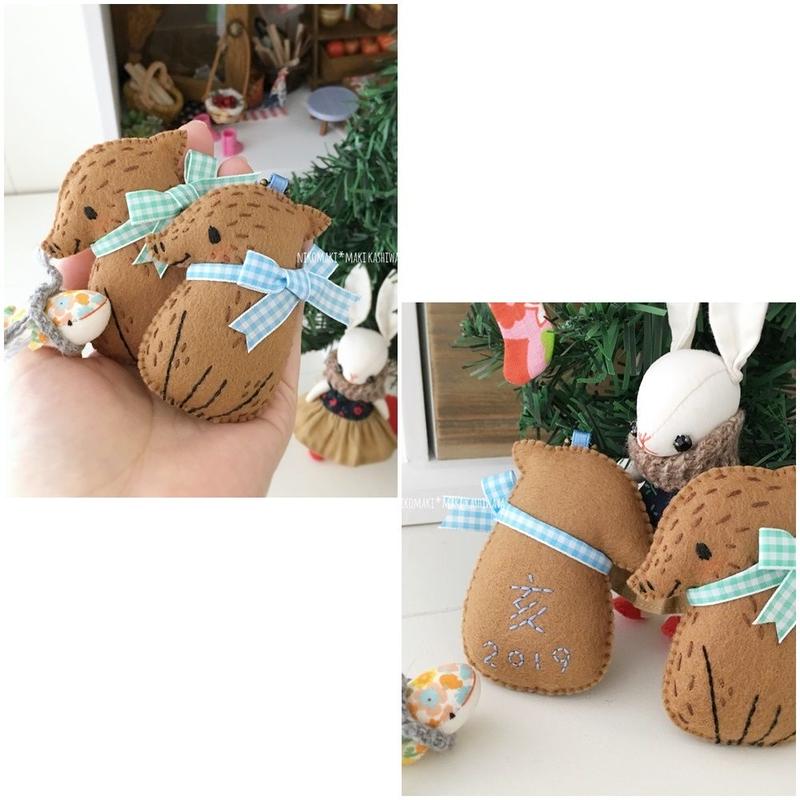 うりぼうマスコットの型紙 作り方pdf Little Felt Boar Piglet P