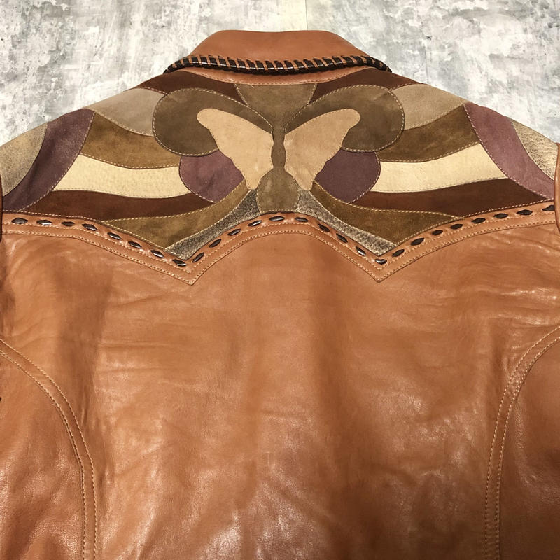 2004ss GUCCI by Tom Ford craft leather jacket |... 2004ss GUCCI by Tom Ford craft leather jacket |...