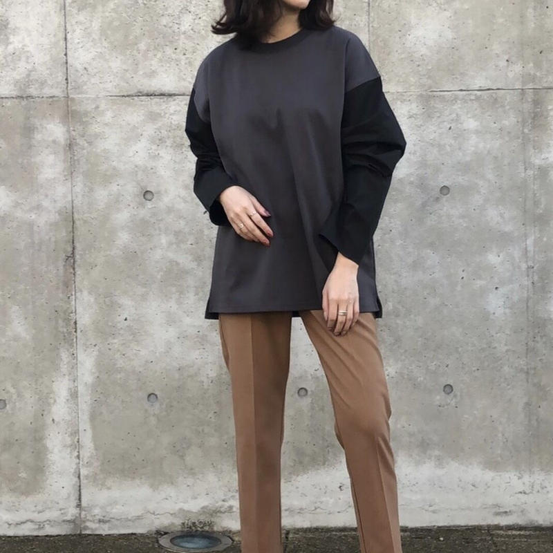 21aw Praia ユニセックストップス 袖切替トップス Le