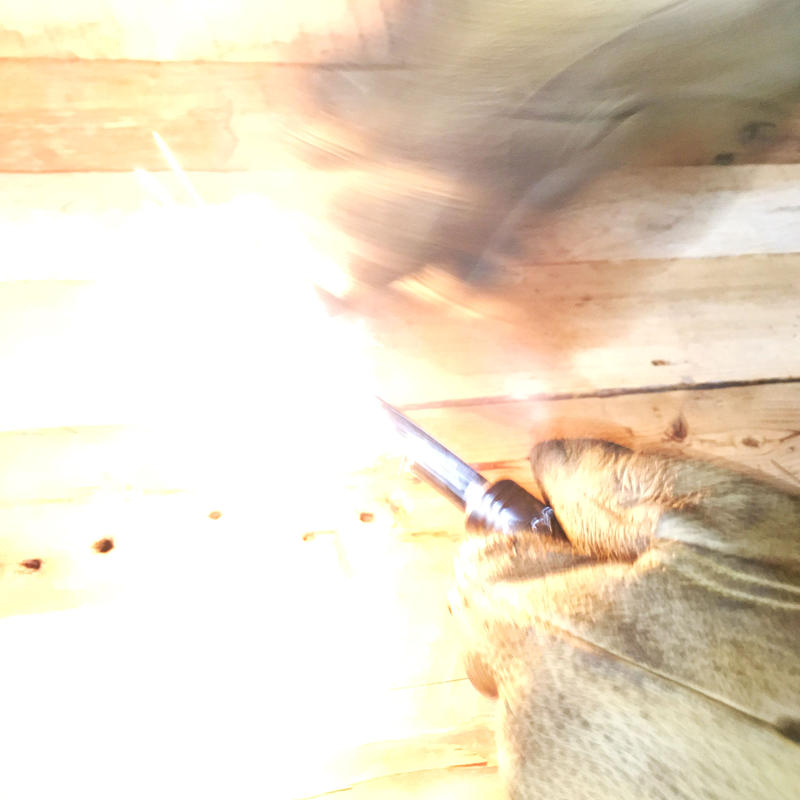 真鍮ハンドルメタルマッチ 野良スティック 極太13mm径 ストライカー１点付属 ファイアスチ