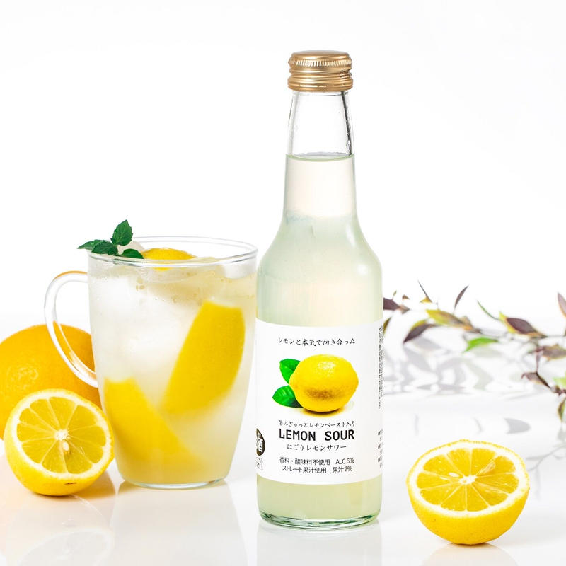 にごり皮ごとレモンサワー 250ml 12本 能勢物産センターネット販売公式サイト 栗のス