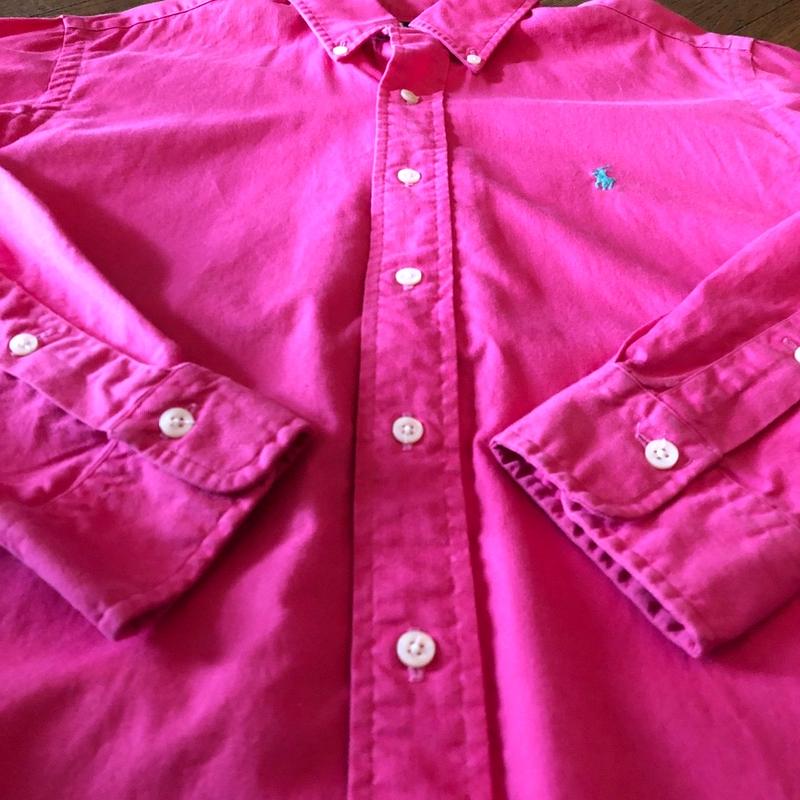 90 S Ralph Lauren シャツ ショッキングピンク Not Muro