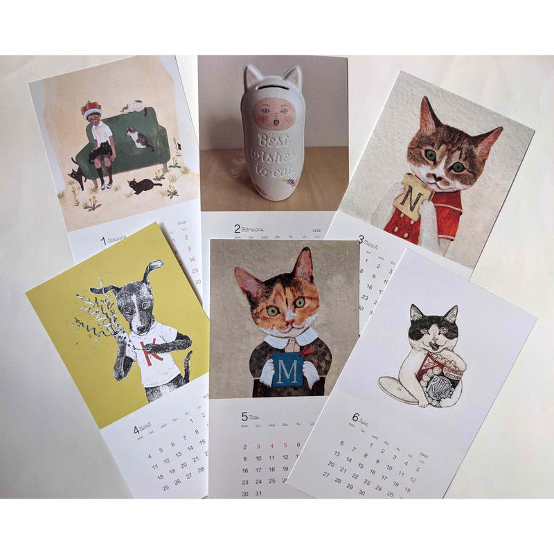 樋口佳絵 チャリティーカレンダー Cat Dog Me 22 Nowaki