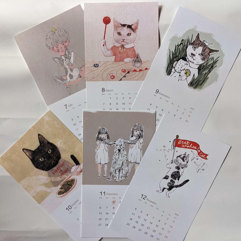 樋口佳絵 チャリティーカレンダー Cat Dog Me 23 Nowaki