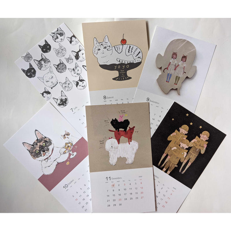 樋口佳絵 チャリティーカレンダー Cat Dog Me 22 Nowaki