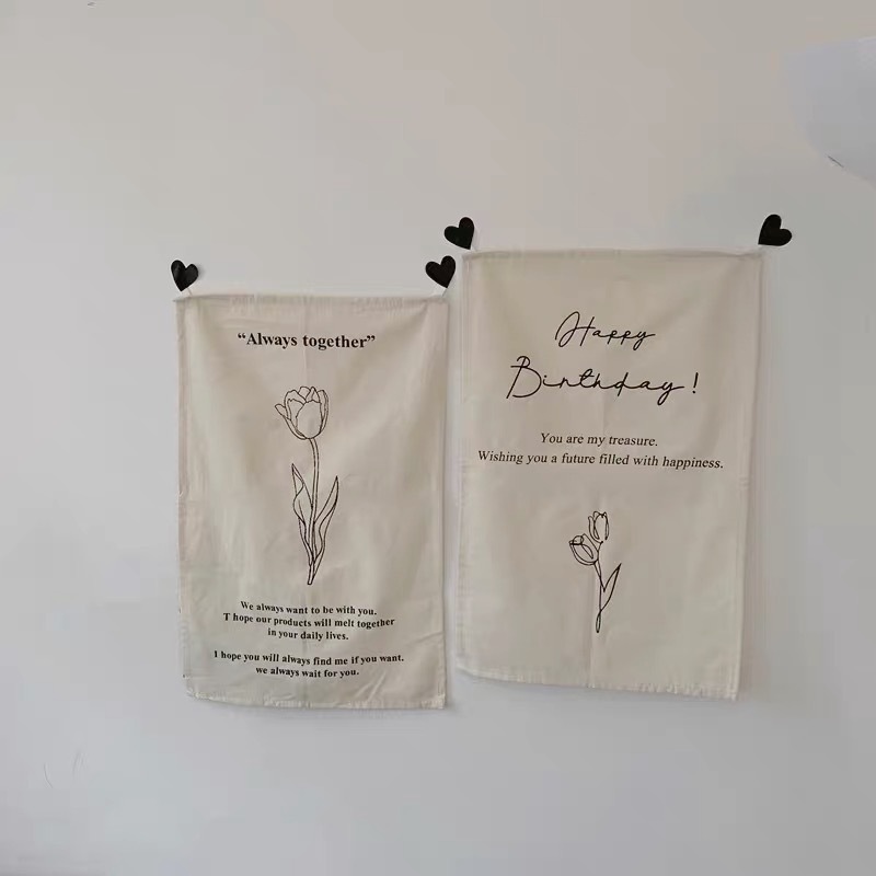 チューリップタペストリー ファブリックポスター ナチュラル Matisse 韓国インテリア 韓