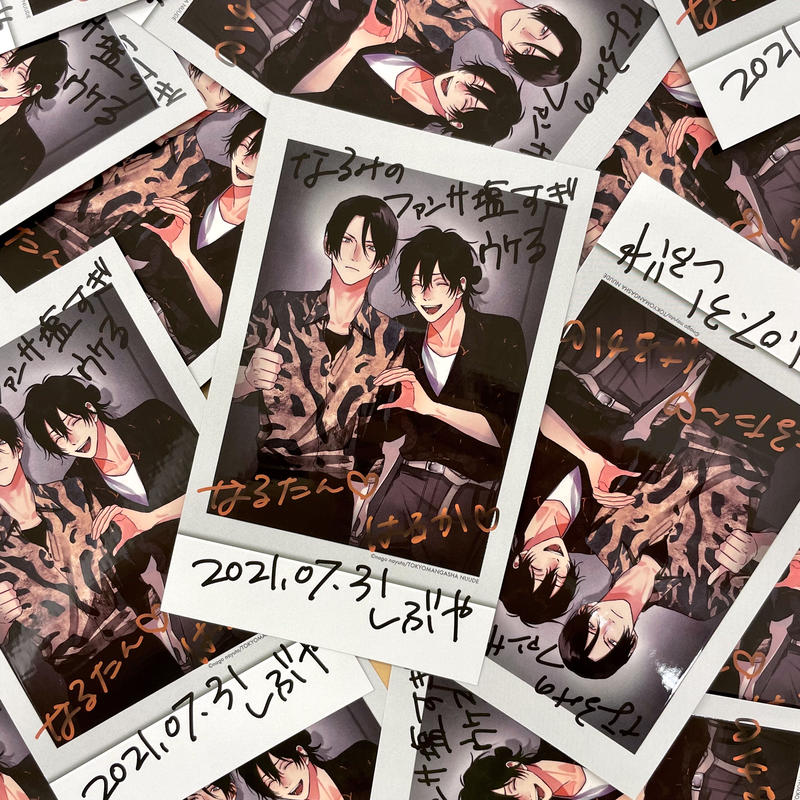 追加生産分 春懸けて 鶯 ツーショチェキカード 遥香の第三ボタンバッヂset Nuu