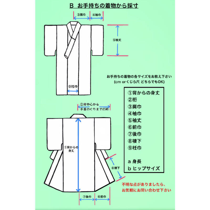 着物お仕立て 小巾生地 海外手縫い リサイクルとオリジナル着物 彼方此方屋