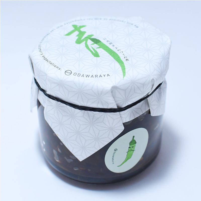 送料無料 青唐辛子佃煮 瓶 140ｇ 小田原屋漬物店