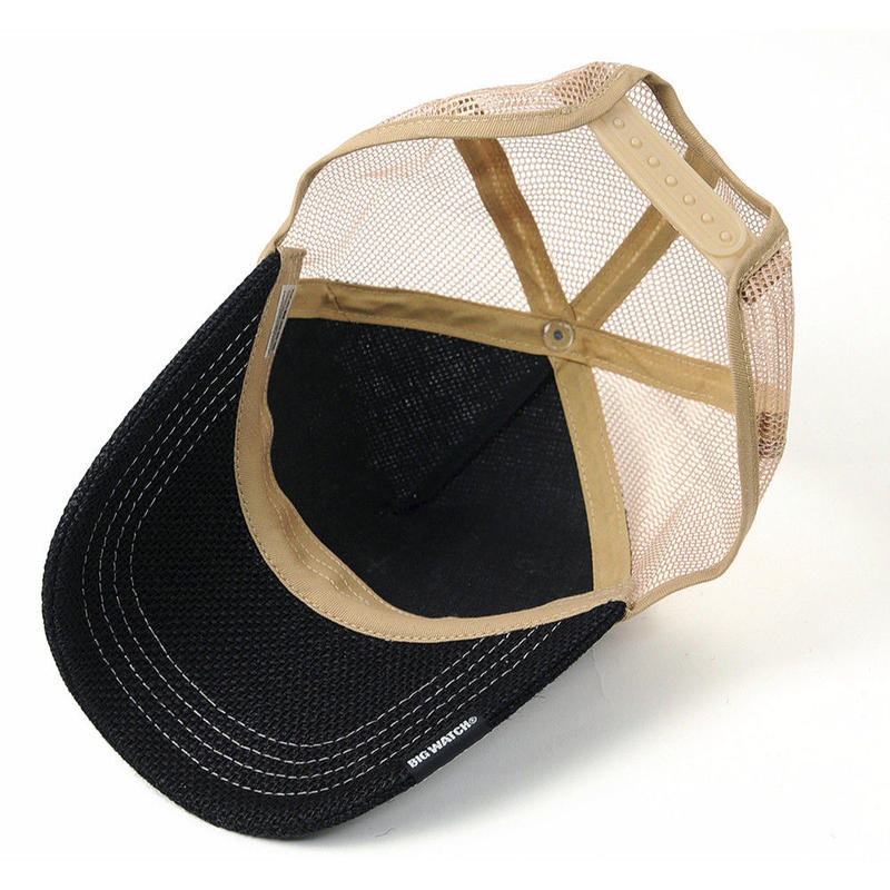 Cp 01r ヘンプラウンドキャップbigwatch ブラック ベージュ Bigwatch