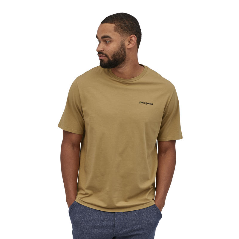 Patagonia パタゴニア メンズ P 6ロゴ オーガニックコットンtシャツ 3853