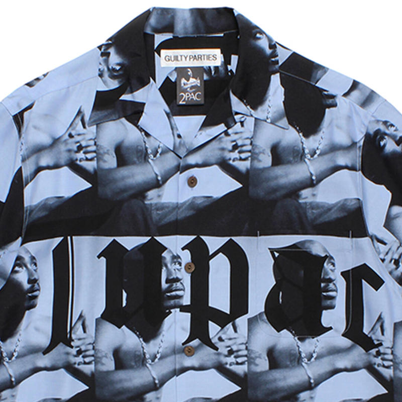 WACKO MARIA × 2PAC / HAWAIIAN SHIRT(blue) | off...