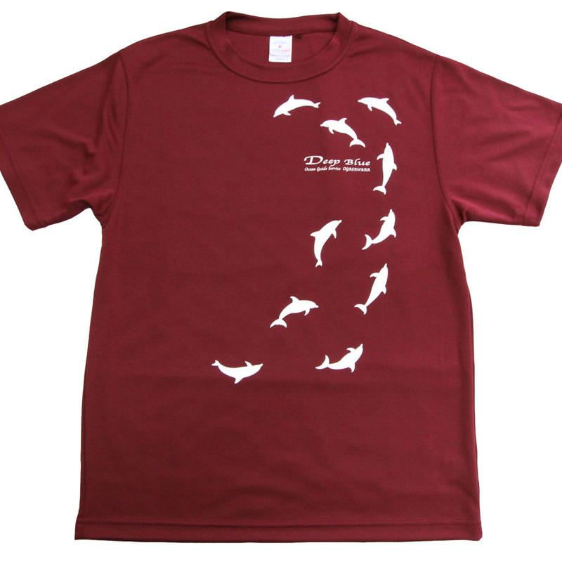 Tシャツ イルカ バーガンティ 小笠原海豚屋オンラインショップ