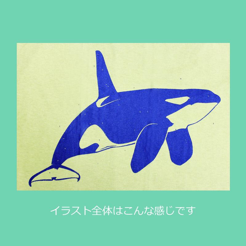 シャチイラストtシャツ Megaptera シャチイラストtシャツ Megaptera