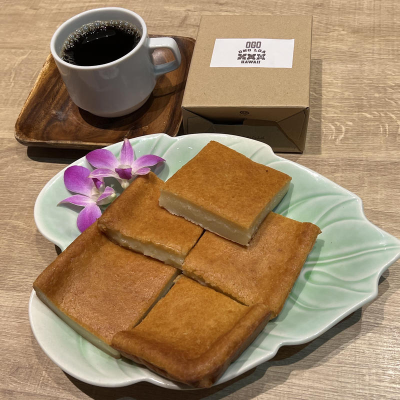 ハワイ産コーヒー 5セット ココナッツ風味バター餅 5個 ラッピング付 Ogo O