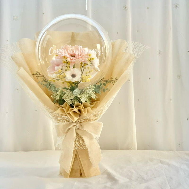 Hbs 55 Urara バルーンフラワー バルーンブーケ 結婚式祝電 電報 結婚式 誕生日