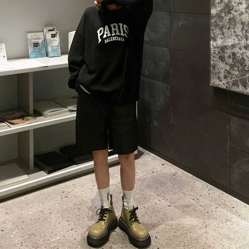 フェイクレザーハーフパンツ Ok Soon