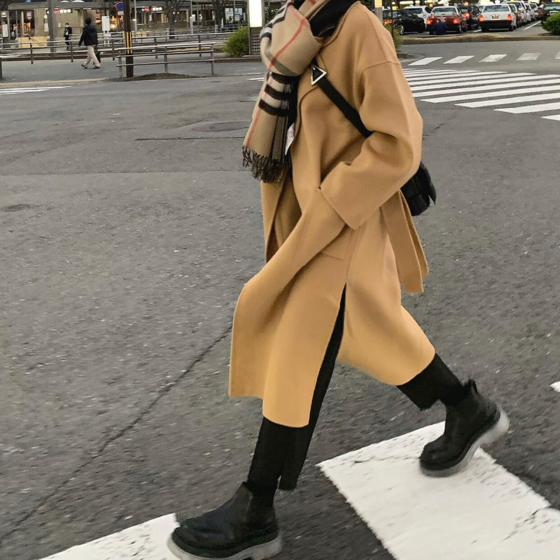ライトメルトンウールコートcamel Ok Soon