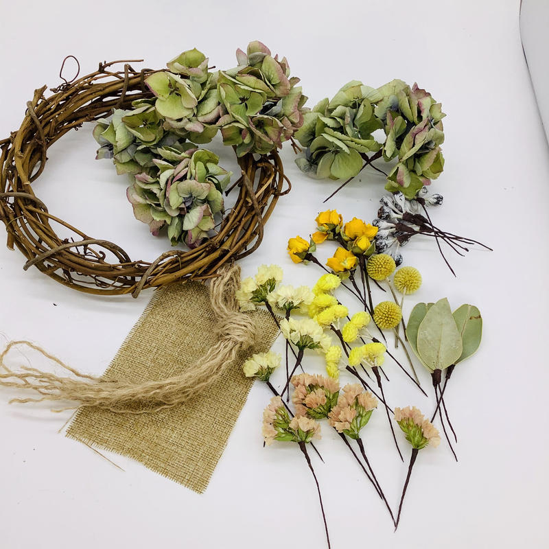 手作りキット ドライフラワーリース ｙｅｌｌｏｗ In Bloom