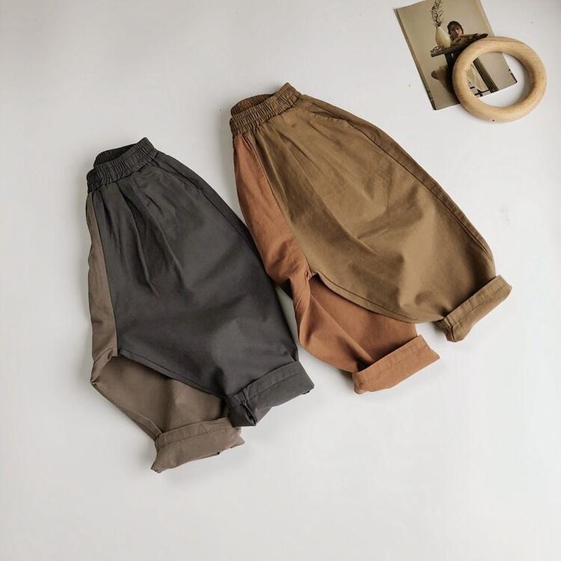 韓国風子供服 ベビー服 秋冬 男女兼用 デザイン感 オシャレ ロングパンツ おもいでクロ