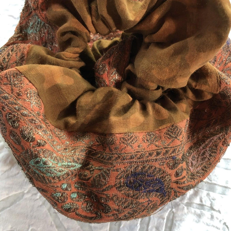 手仕事ヴィンテージ布のシュシュ Onabake97