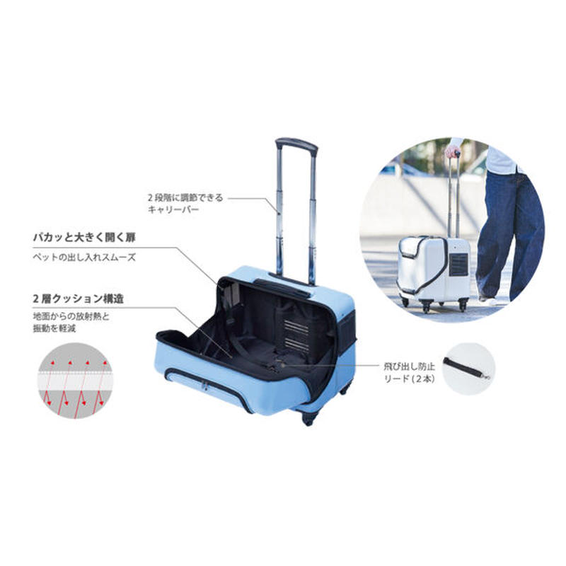 GEX ジェックス OSOTOキャリー Roller ローラー スカイブルー 犬用品