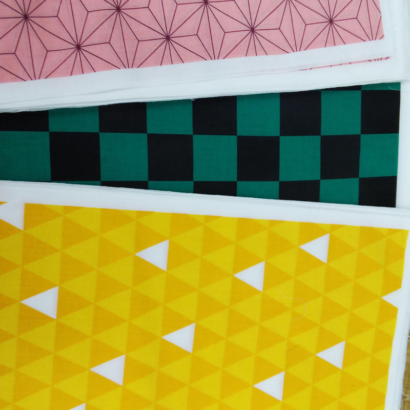 和柄手ぬぐい 白フチあり 市松 麻の葉 うろこ おおがや Kimono ネットショップ