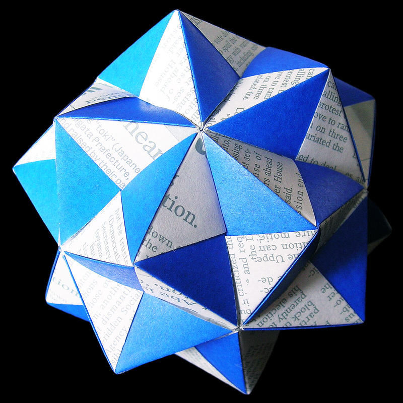 折り紙で作るくす玉の折り図 インウィット Origamio Shop