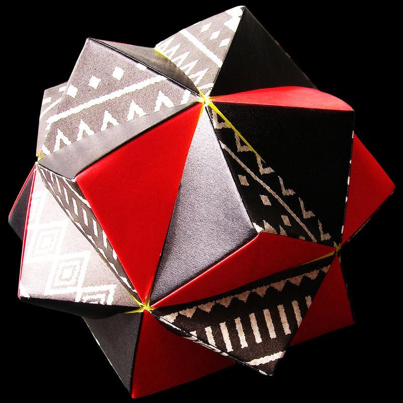 折り紙で作るくす玉の折り図 インウィット Origamio Shop