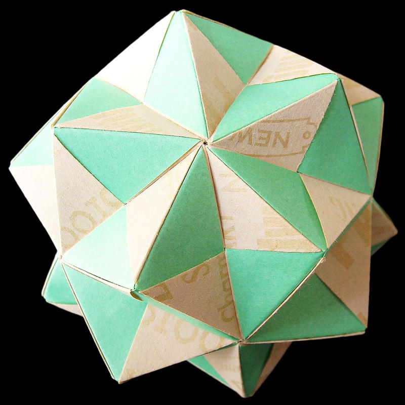 折り紙で作るくす玉の折り図 インウィット Origamio Shop