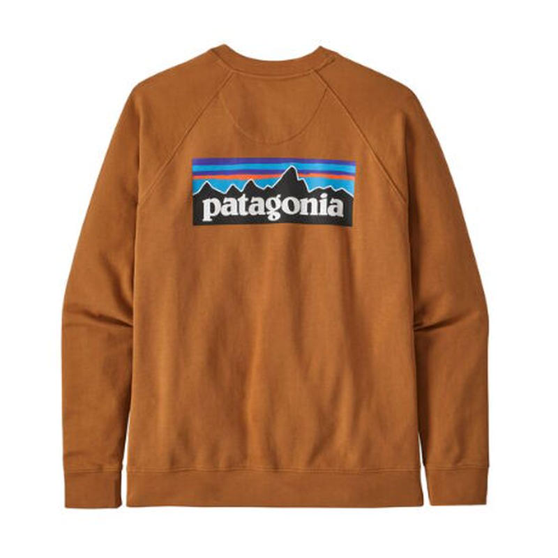 Patagonia メンズ P 6 ロゴ オーガニック クルー スウェットシャツ Umbr