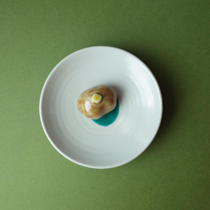 今江未央 Imae Mio 九谷焼立体豆皿 果物と野菜 オトメの金沢 陳列室